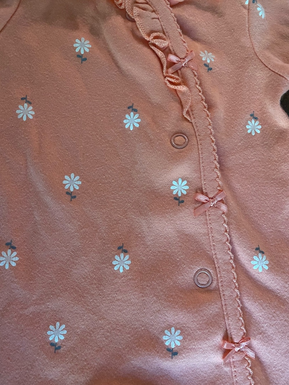 Newborn Baby Girls' Footed Pajama - Picture 5 of 5